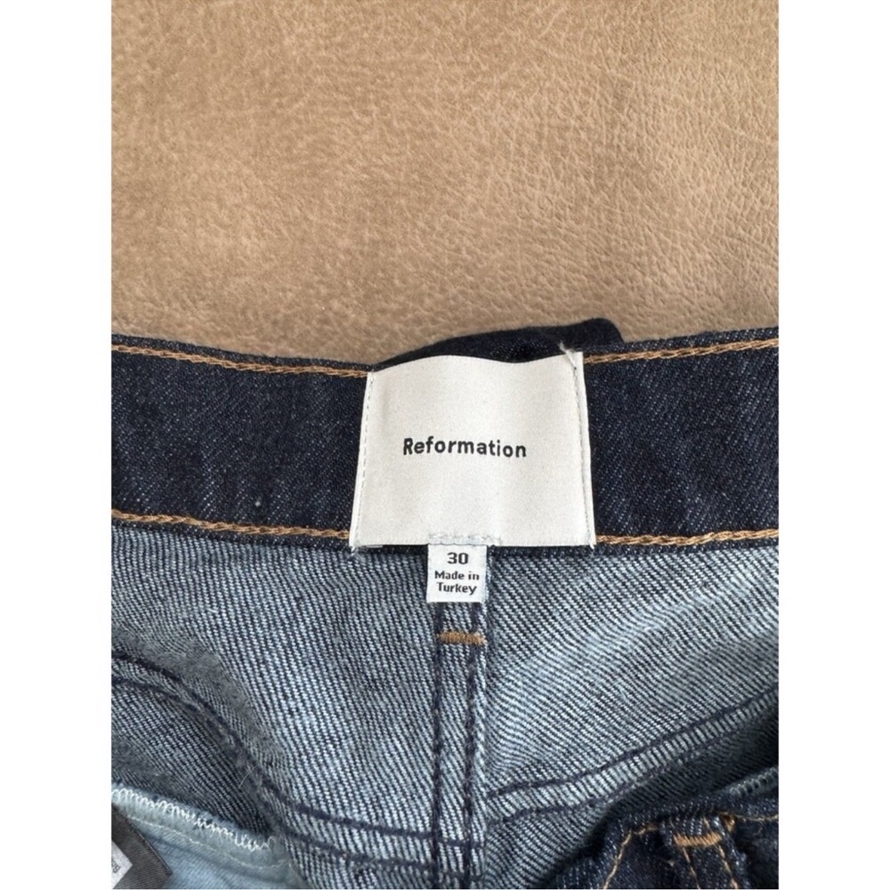 Reformation Fiona Cropped Denim Jacket And Mia Bootcut Jeans Set M - Picture 12 of 13